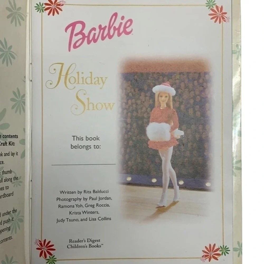 Vintage Barbie Holiday Show Storybook Necklace Gift Box Mini Craft Kit New‎